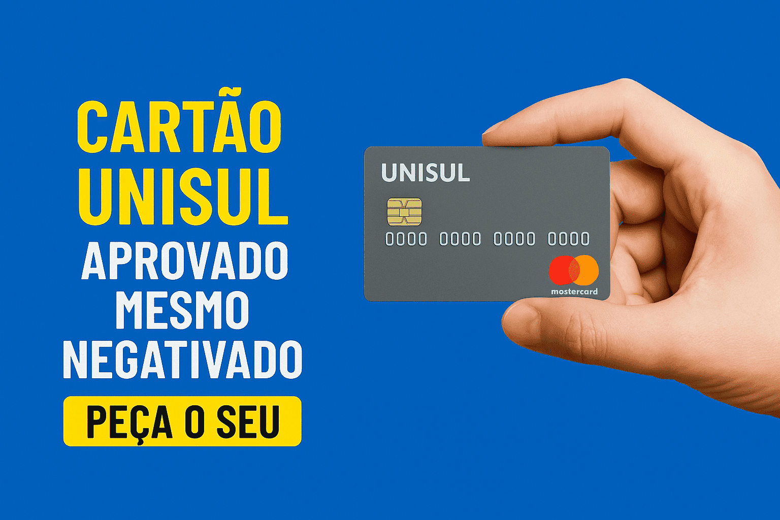 Cartão de Credito Unissul Card Aprovando Negativados