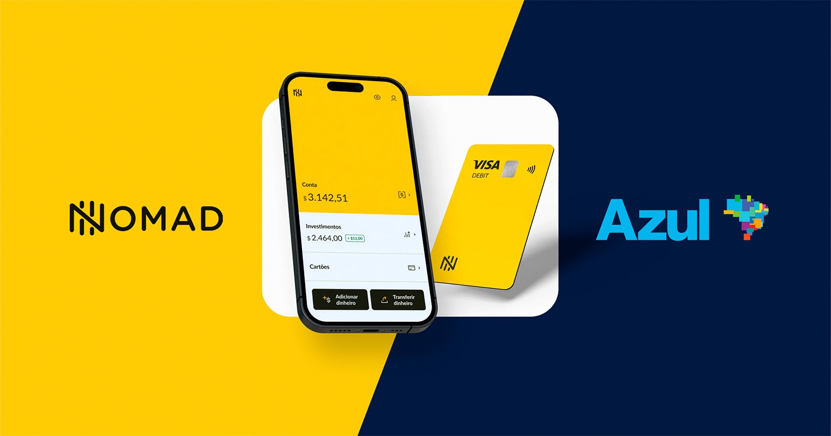 Pessoa utilizando o celular em uma sala VIP de aeroporto com acesso à área de embarque.