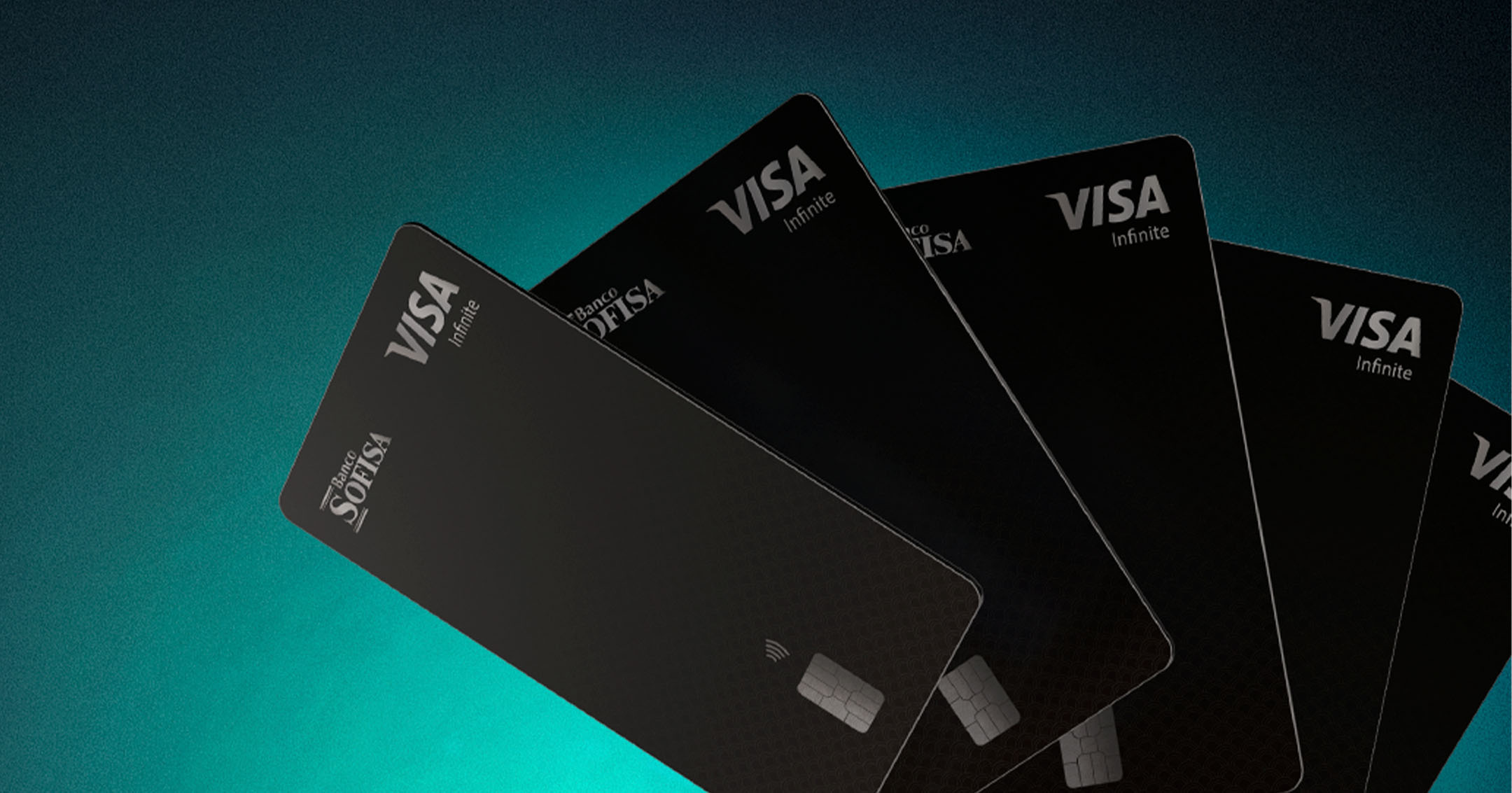 Cartão Sofisa Visa Infinite com elementos de viagem e smartphone mostrando cashback